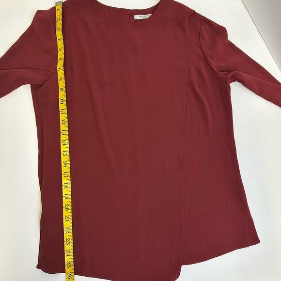 MM. LaFleur Red Long Sleeve Blouse - Size M - Picture 3 of 11